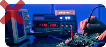 Shows situation without the ExecutionPlatform: A typical manual measurement step